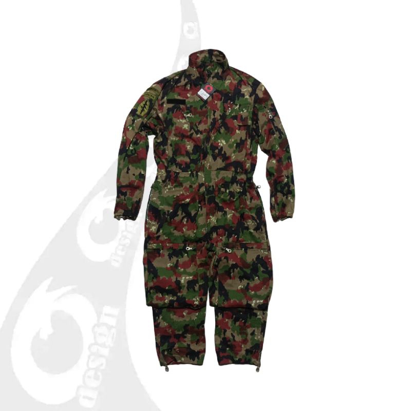 vintage 80s jaket tanker coveralls suwis army