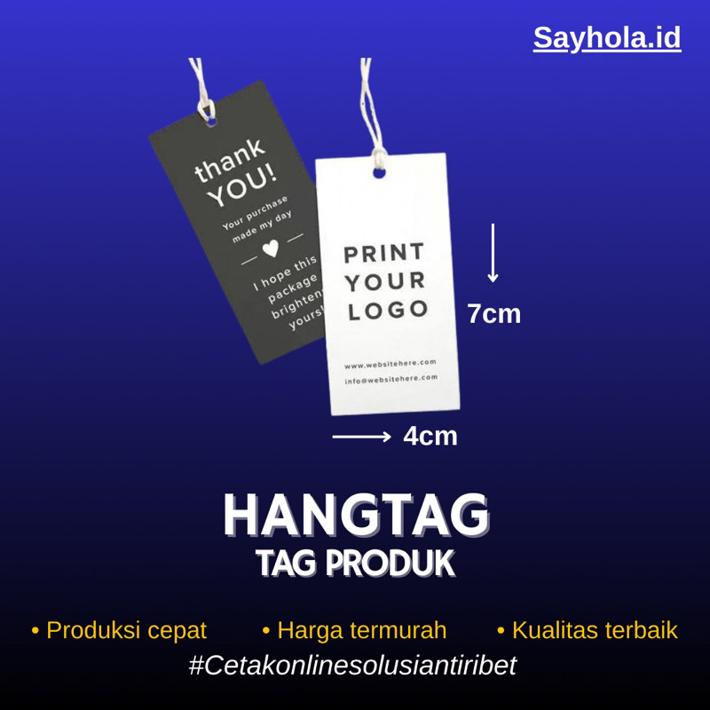 

hang tag costume (tag produk)/hangtag baju dll