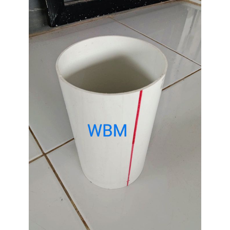 Pipa paralon pvc 8 inchi D panjang 20 cm
