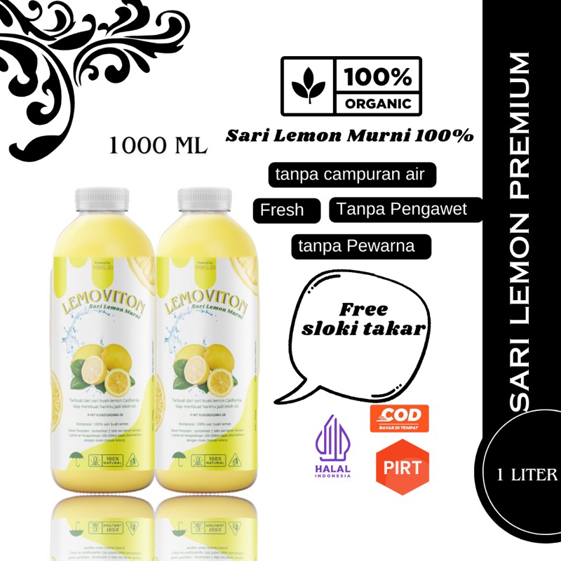 

MWG - 1 Liter Sari Lemon Murni Air Lemon / Minuman Diet Pelangsing by MWG
