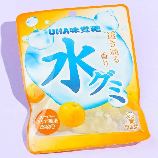

Permen Import Jepang UHA Transparent Water Gummy - Tangerine