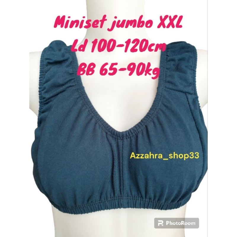 BIG SIZE JUMBO XXXL, MINISET DEWASA,BRA,PAKAIAN WANITA,BRA SPORT,BRA KARET