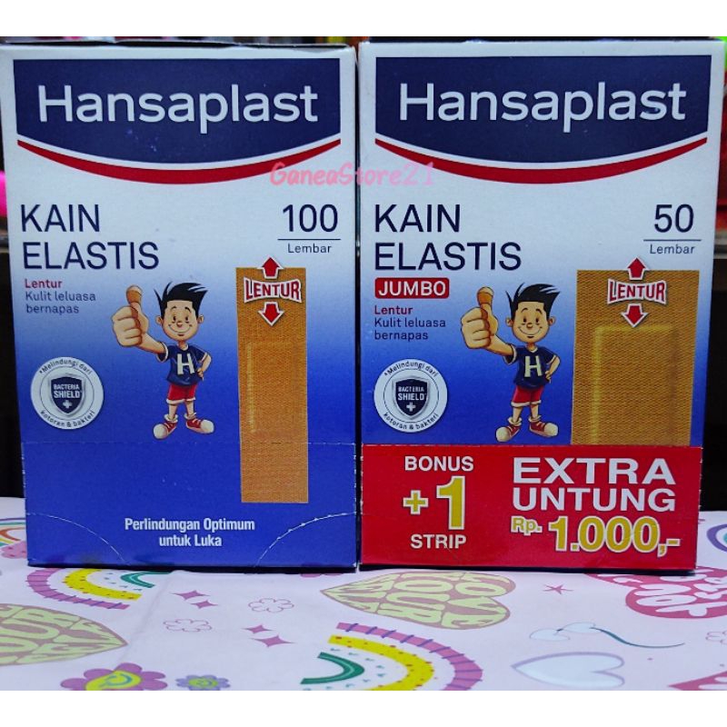 Paket Hansaplast kain elastis isi 100's + jumbo 50's