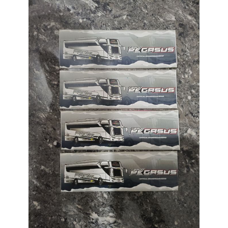 

stiker bus terbaru grand pegasus original isi 30 pcs