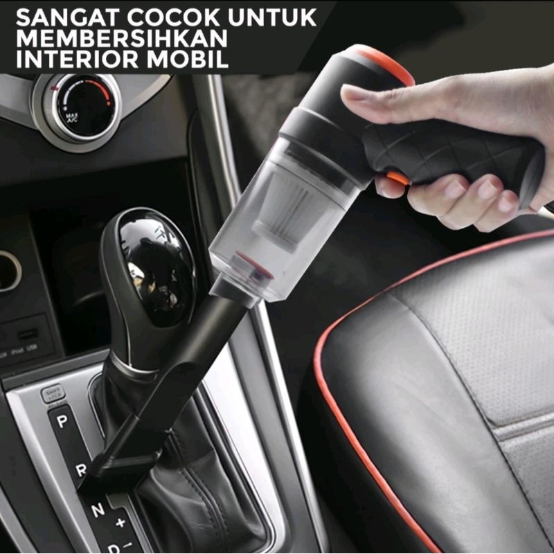 Star+ Mesin Vacum 2 in 1 Penyedot Dan Peniup Debu Mini Portable Vacum Cleaner penyedot Debu Mobil