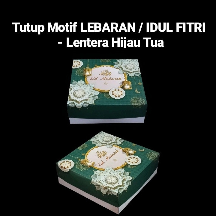 

(3 pcs) kardus kotak kue labaran dus hampers idul fitri box cake eid mubarok kotak roti hampers 22x22x12 cm