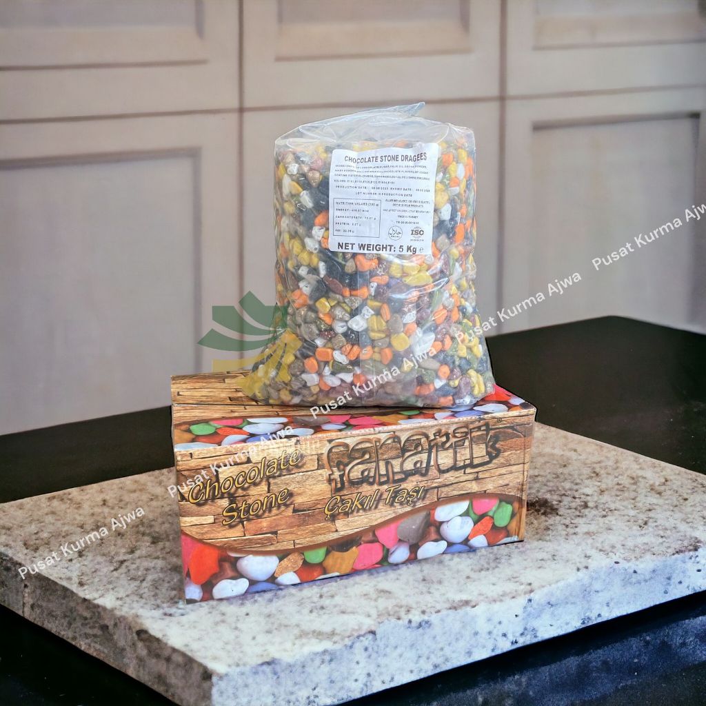 

COKELAT KERIKIL FANATIK DUS 5KG COKIL CHOCOLATE STONE KRIKIL MADE IN TURKEY ASLI TURKI OLEH OLEH HAJI UMROH GROSIR IMPORT COKLAT PERMEN BATU LEBARAN
