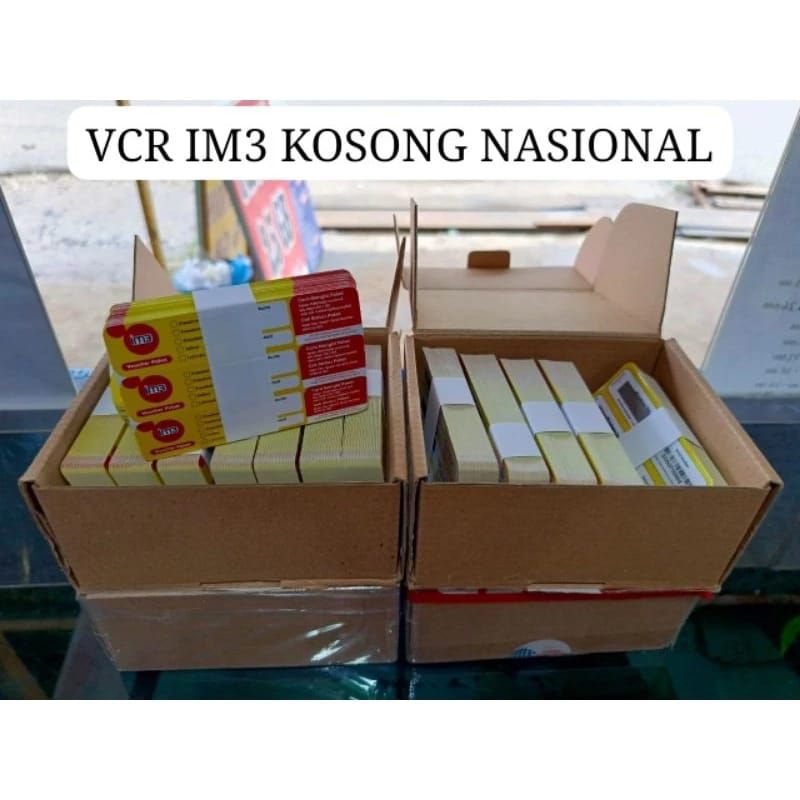 Voucher IM3 Indosat  Kosong 1 Ikat (150 SN) Voucher Indosat IM3 Kosong