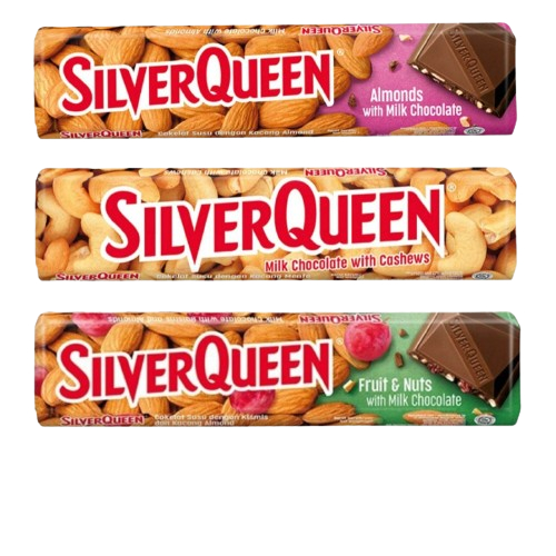 

SilverQueen 58 g & Dairy milk 62 g & 90g