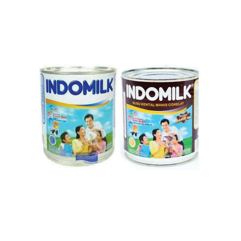 

INDOMILK SUSU KENTAL MANIS PLAIN COKLAT / PUTIH KALENG 370G