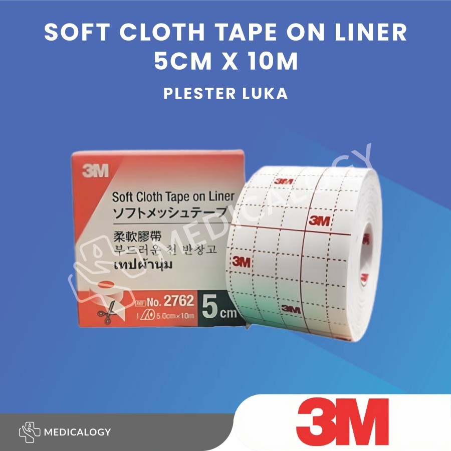 Plester luka 3M 5cm x 10m | 3M™ Soft Cloth Tape on Liner (Hypafix)