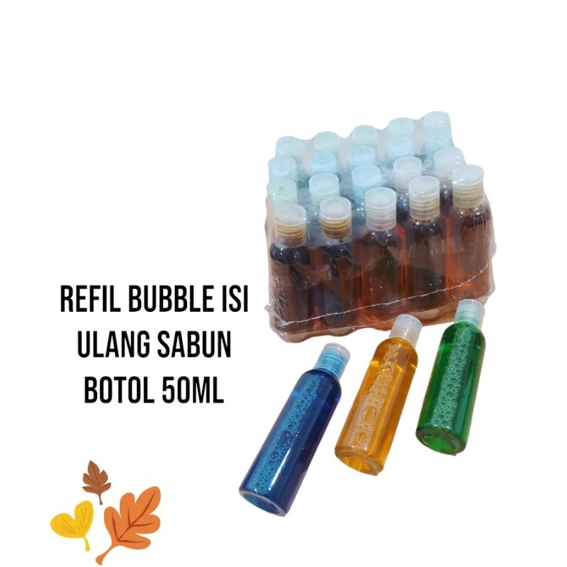 Refil Bubble Gun Bubble Stick Isi ulang Gelembung Balon Sabun-BotoL 50ML
