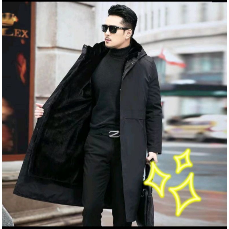 jubah coat / matel bulu/jubah pria long coat/jaket priacoat