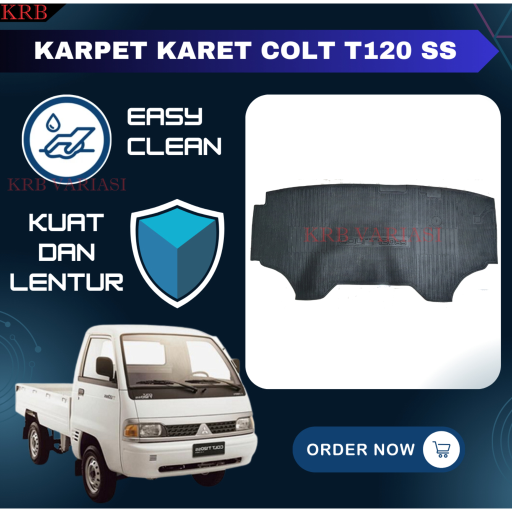 Karpet Karet Lantai Mobil Depan Colt T 120 SS  T120SS Karpet Karet T120ss Depan Karpet Kabin T120SS