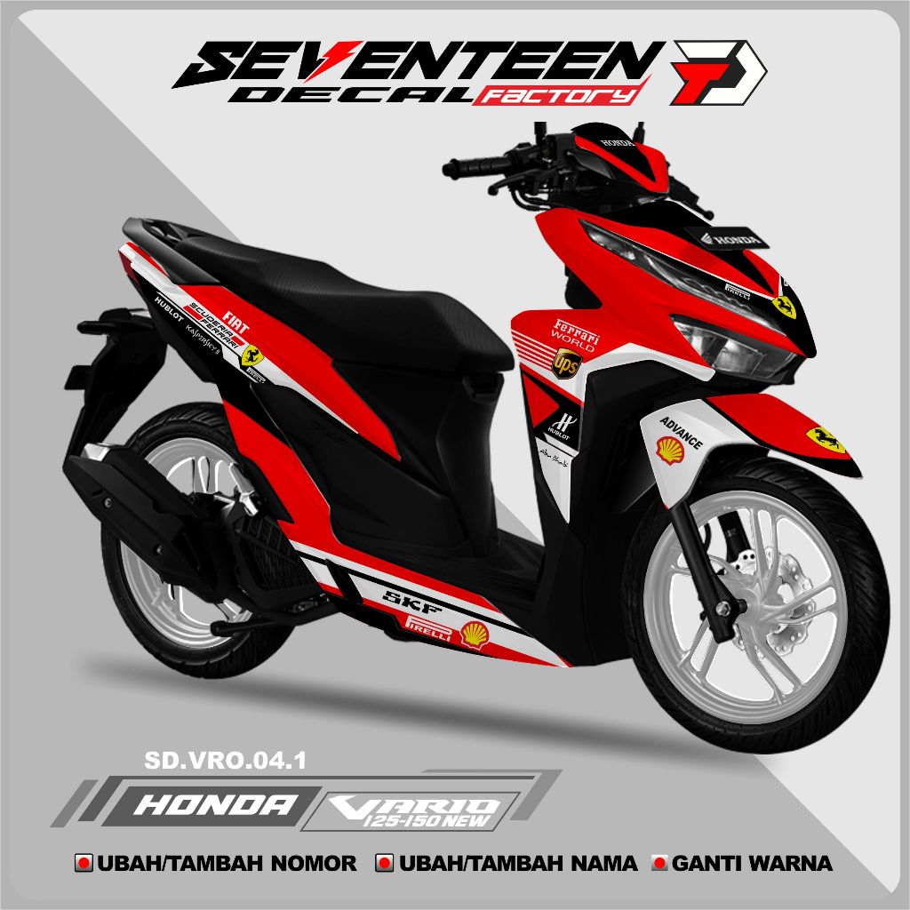 Decal Stiker VARIO NEW 150,125 full Body  Stiker full Body Motor All New Honda Vario VARIO NEW 150,1