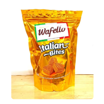 

Wafello roma Italian wafer Bites Caramel Pack 228gr