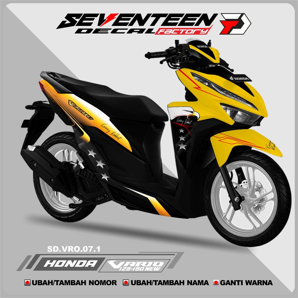 Decal Stiker VARIO NEW 150,125 full Body  Stiker full Body Motor All New Honda Vario VARIO NEW 150,1
