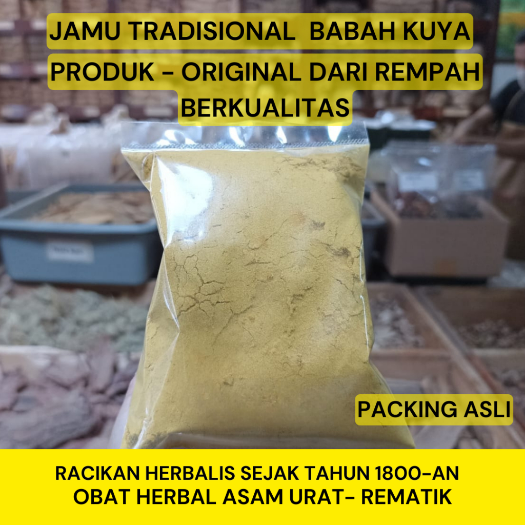 JAMU TRADISIONAL HERBAL - OBAT HERBAL ASAM URAT - REMATIK resep jamu Babah Kuya