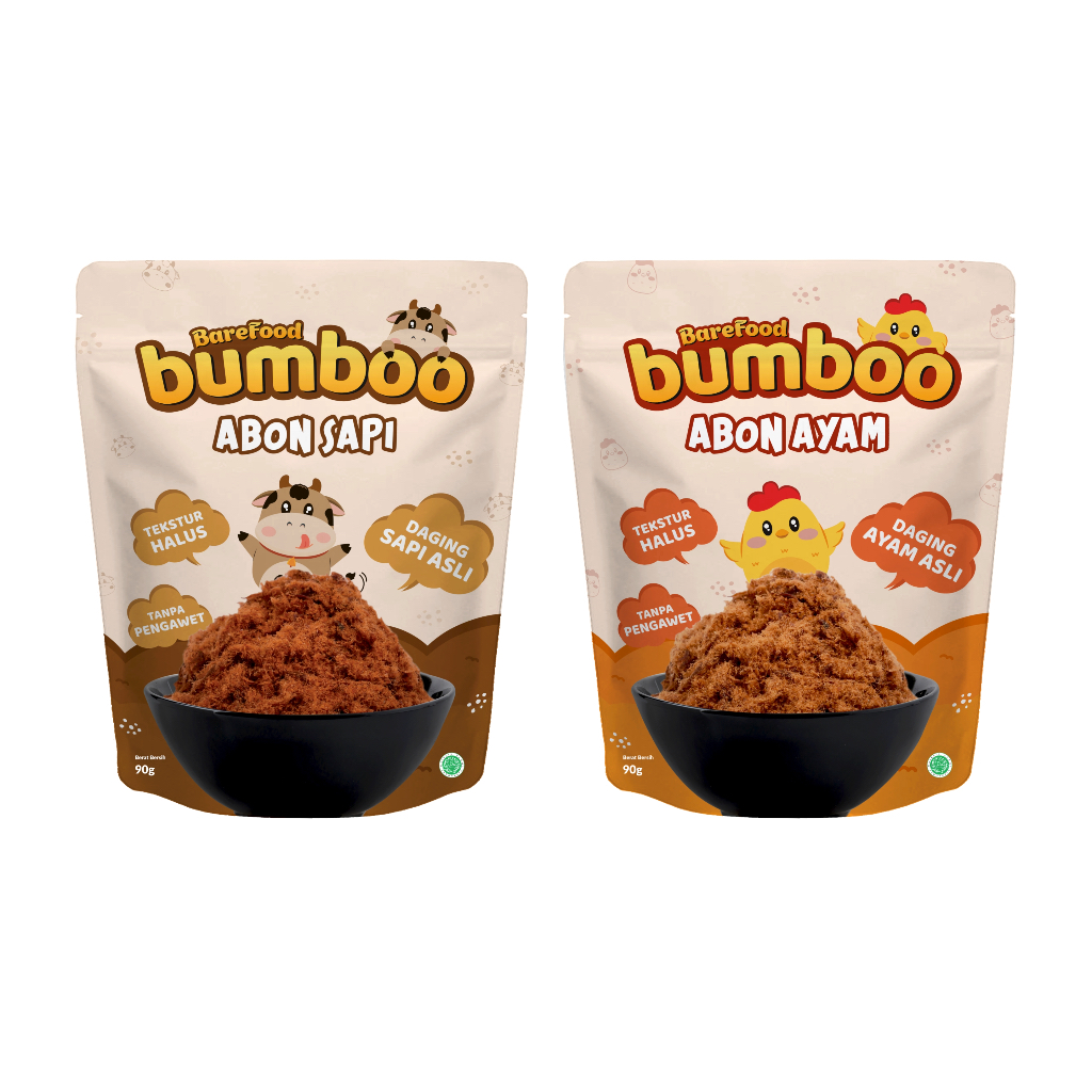 

wiw BUMBOO Abon Mpasi 100GR - Abon Sapi dan Abon Ayam Abon Bayi Non Msg Bebas Gula Garam