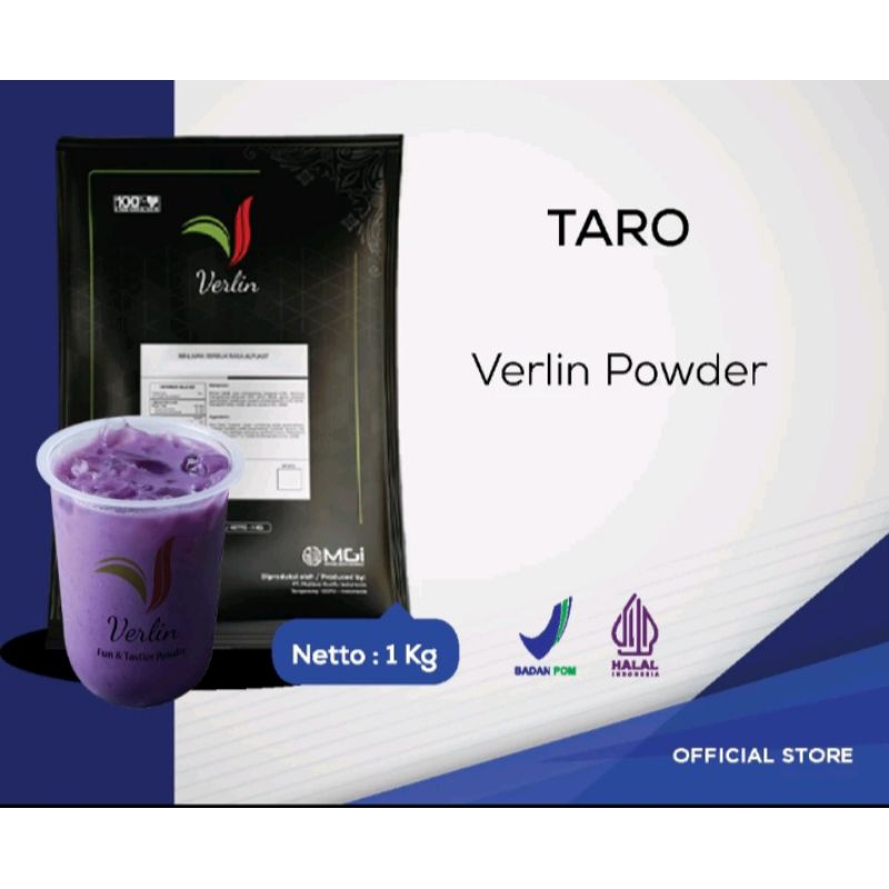 

VERLIN POWDER DRINK MINUMAN SERBUK / Bubuk minuman rasa Taro