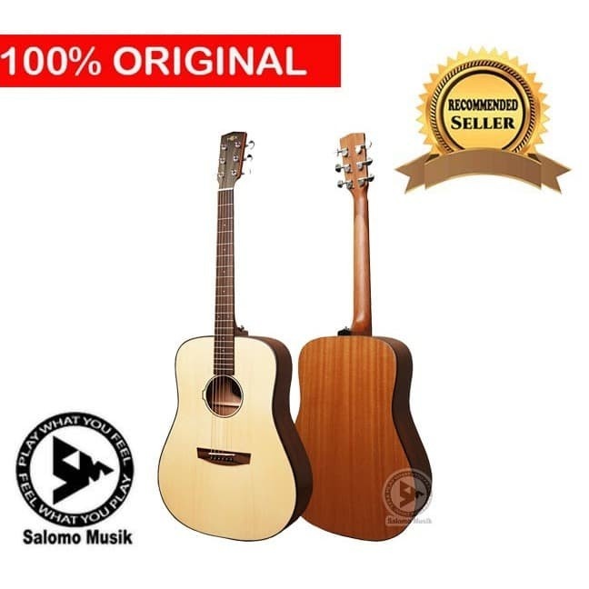 Gitar Akustik Elektrik Hex D200E Original Free Capo