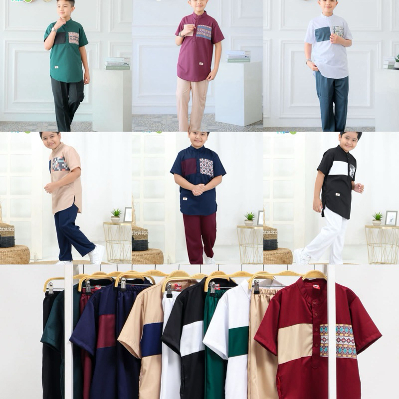 Setelan Koko Katun Toyobo Anak Laki-Laki