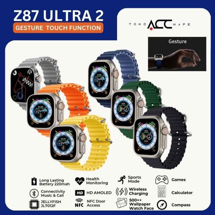SMARTWATCH Z87 ULTRA 2 / Z77 ULTRA AMOLED & NFC Support Android & iOS