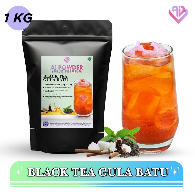 

Black Tea Gula Batu Bubuk Minuman Premium The Best Instan 1Kg