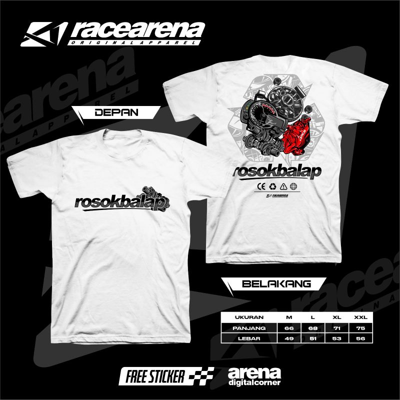 KAOS ROSOK BALAP 2 | KAOS CUSTOM