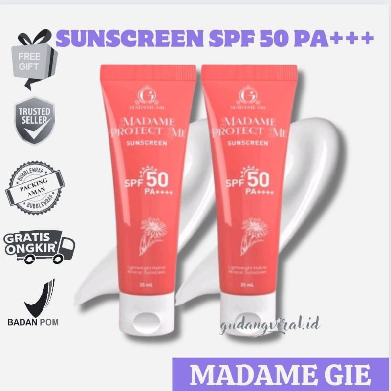 -GV- SUNSCREEN MADAME GIE SPF 50PA+++ SUNSCREEN MADAME GIE MERAH