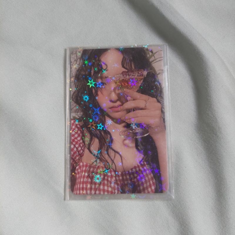 photocard pc mina twice album taste of love (mina gelas) official