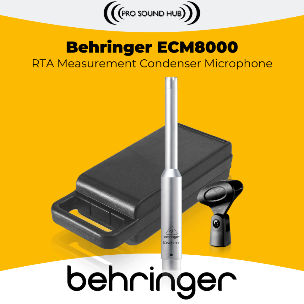 Behringer ECM8000 Mic RTA Microphone Condenser Measurement Analyzer Smaartlive Tuning