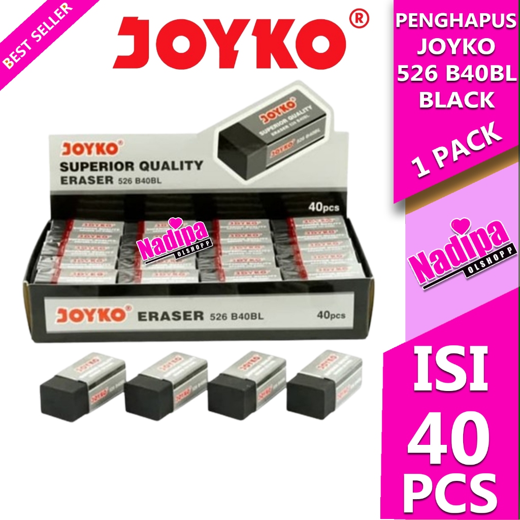 

PENGHAPUS JOYKO SUPERIOR QUALITY ERASER 526 B40BL 40 PCS nadipa olshopp