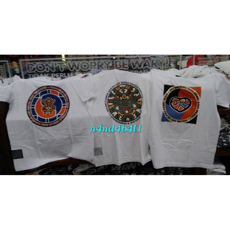 Kaos lengan pendek putih joger bali original.