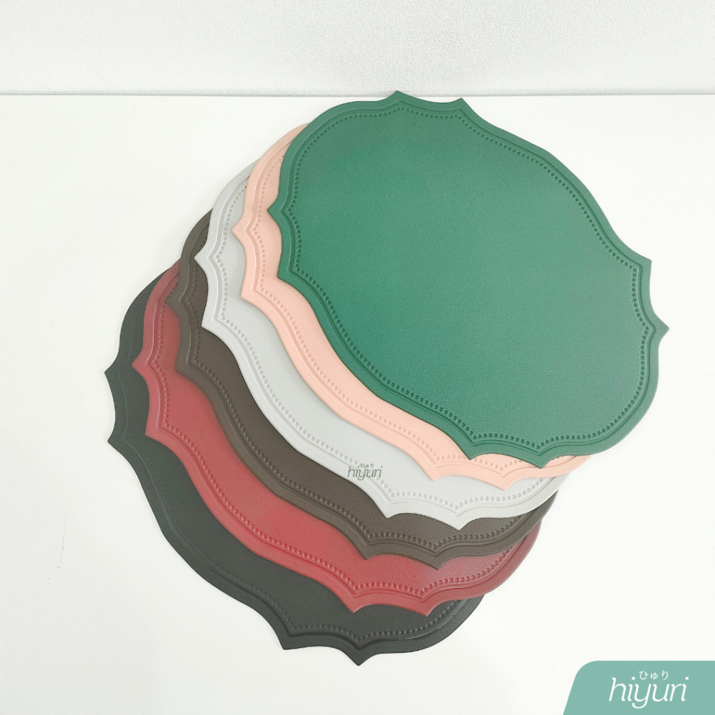 HIYURI  Tatakan Piring Meja Makan/tatakan aesthetic/tatakan piring meja makan/tatakan piring anti pa