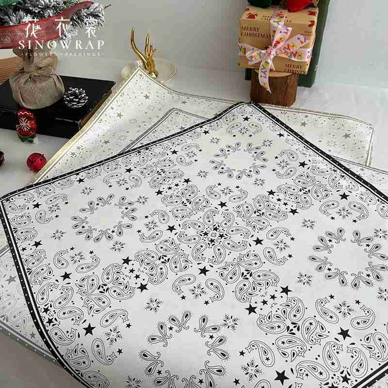 

[3 Lembar] New Vintage Pattern Wrapping Paper Cellophane - Kertas Buket Bunga - Kertas Kado Flower Wrap Paper Matte OPP Film