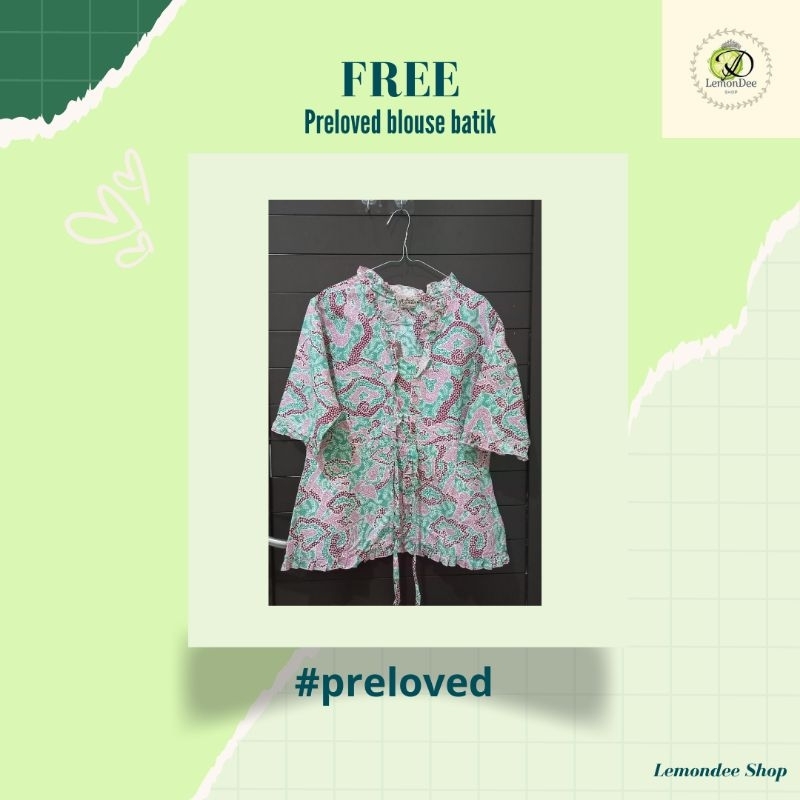 Lemondee - Hibah Gratis Free Preloved Blouse Batik