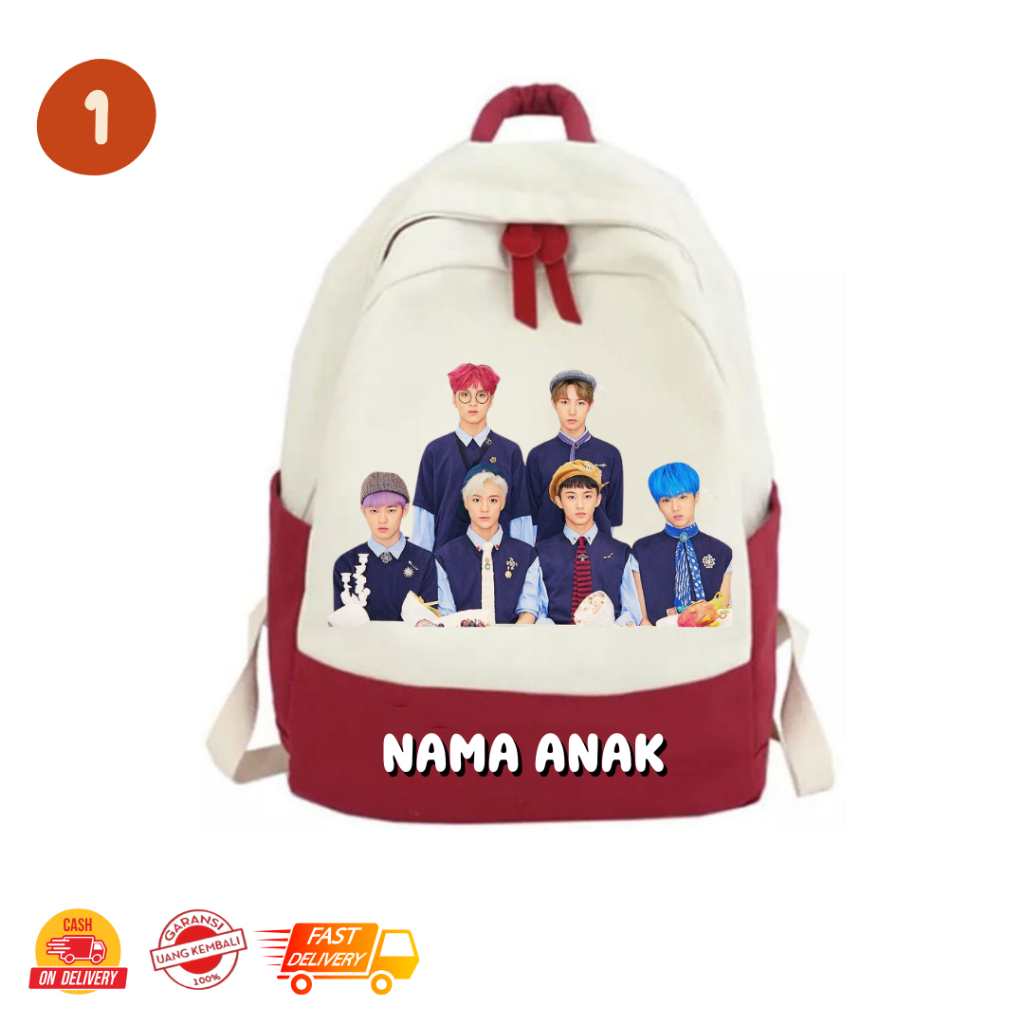 MamacaBagz / NCT DREAM- Tas Ngaji Anak - Tas Anak Muslim - Ransel Custom Anak - Tas Ransel Anak Pere