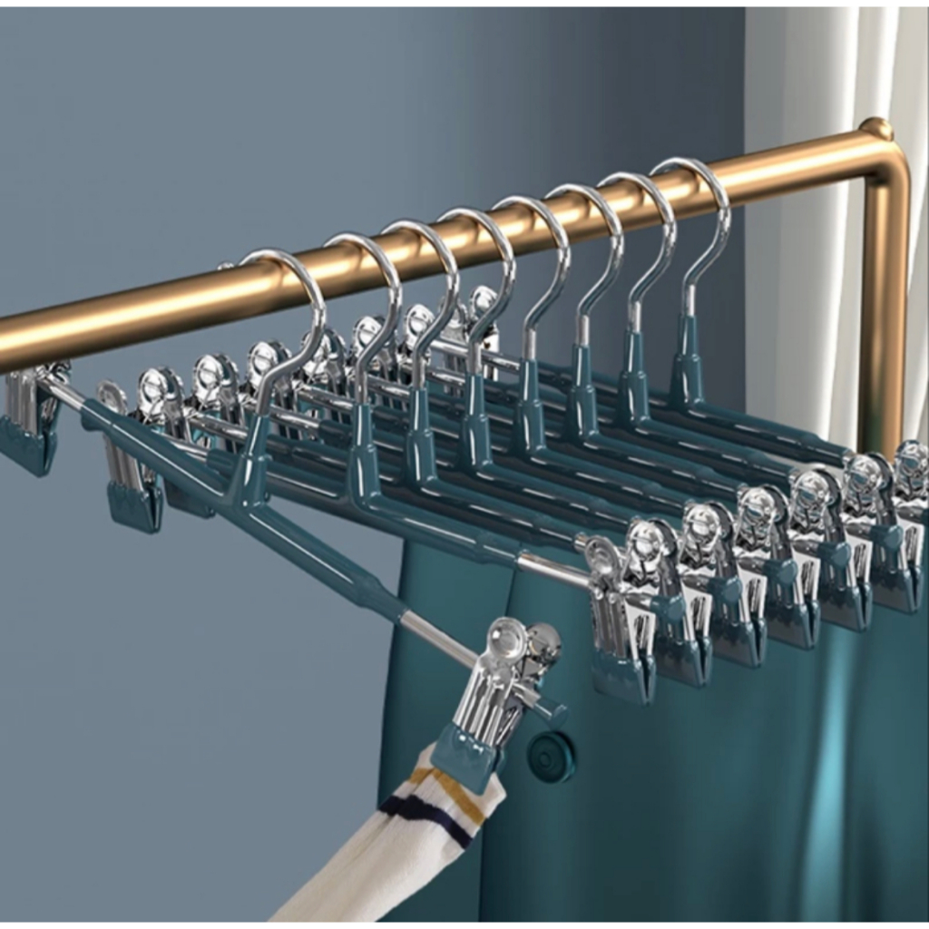Gantungan Hanger Jepit  Gantungan Baju  Dengan Penjepit Besi Hanger Clip Stainless
