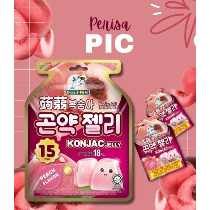 

Dolphin Konjac Jelly Peach 300gr