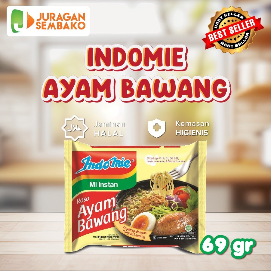 

Indomie Rasa Ayam Bawang - 10 PCS