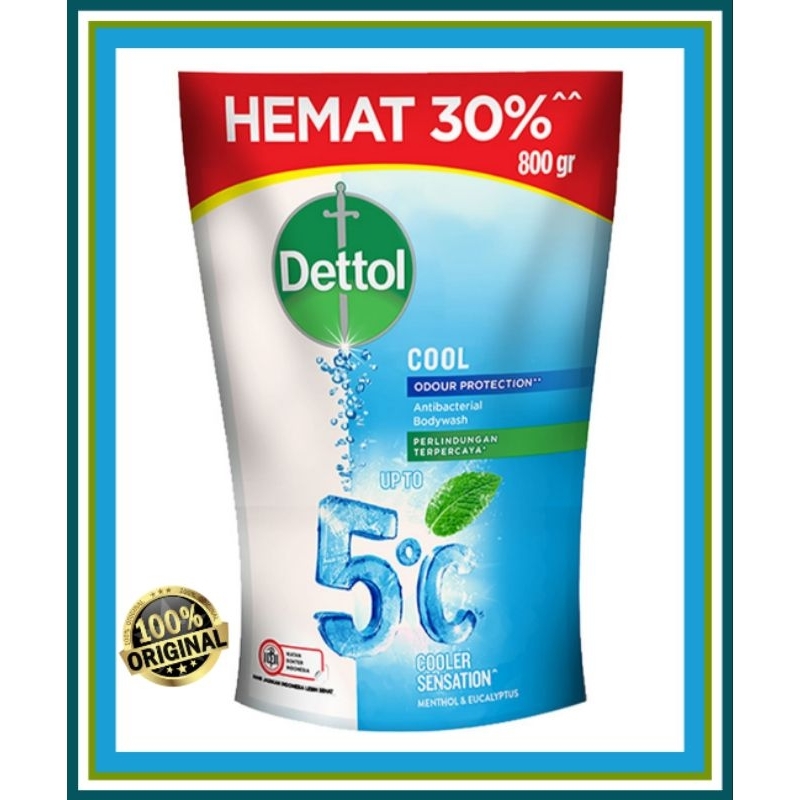 DETTOL SABUN MANDI CAIR COOL 800 GR-ORIGINAL