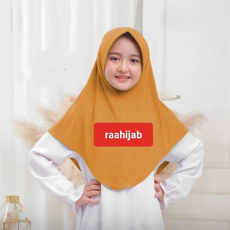hijab sport/kerudung anak sd/jilbab anak/bergo sport hamidah oval/seze s m l