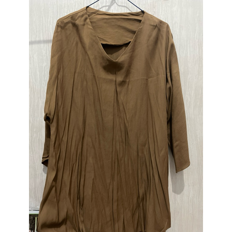 tunik coklat jumbo