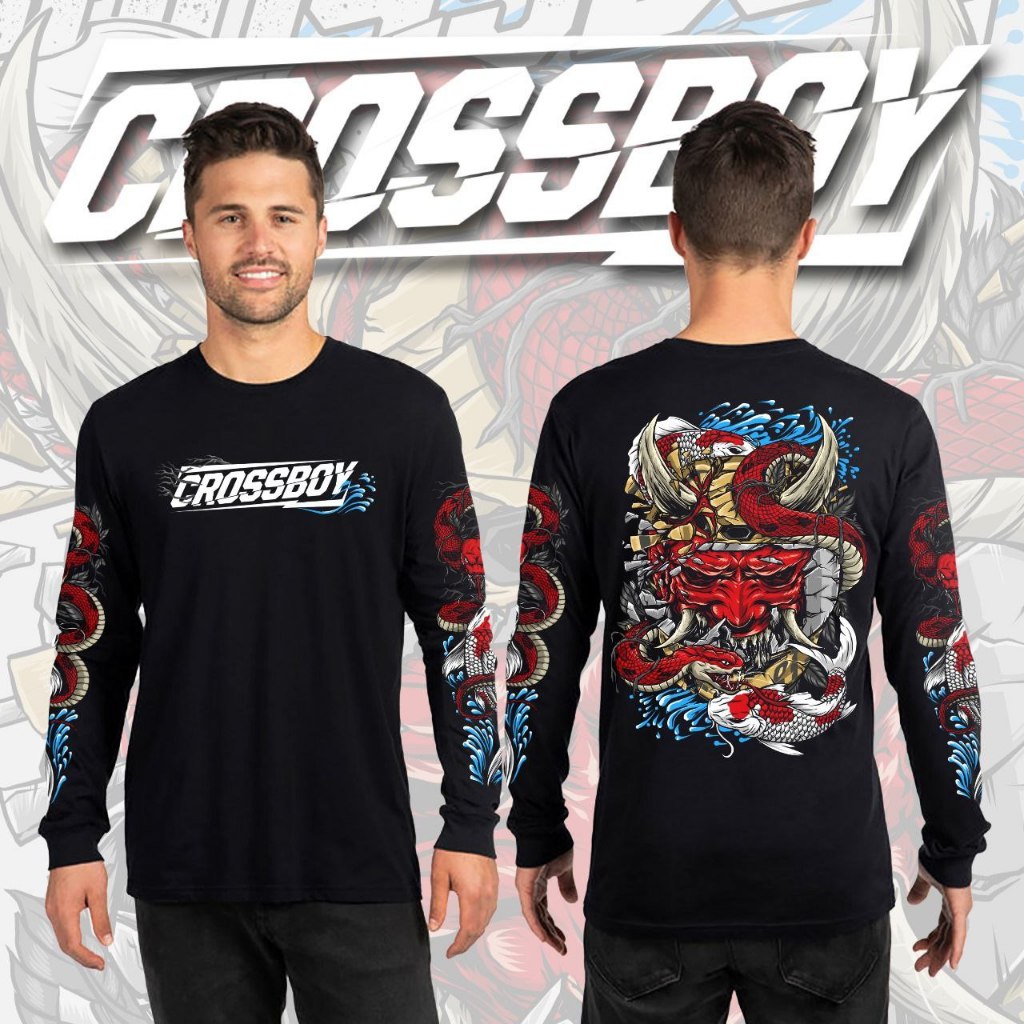 kaos lengan panjang pria KOHAKU V3 / Kaos Pria / pakaian pria kaos / T-shirt Crossboy KOHAKU V3 / NE