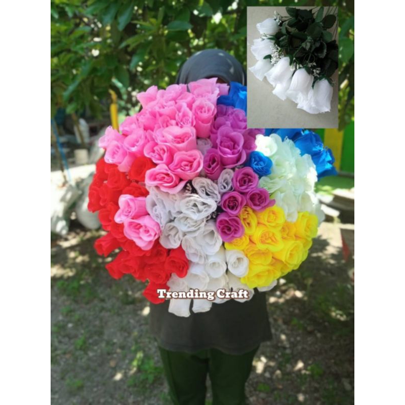 Mawar Tangkaian-Bunga Mawar 1 Tangkai-Bunga Mawar Bijian