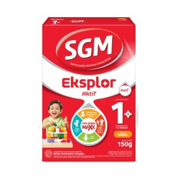 SGM EKSPLOR 1+ SUSU ANAK USIA 1-3 TAHUN RASA MADU 150 GRAM