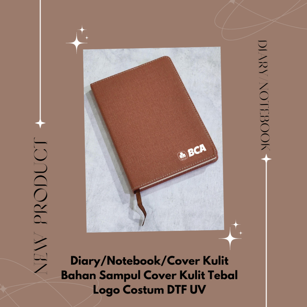 

Notebook A5 Office Custom Logo Perusahaan Full Printing DTF UV