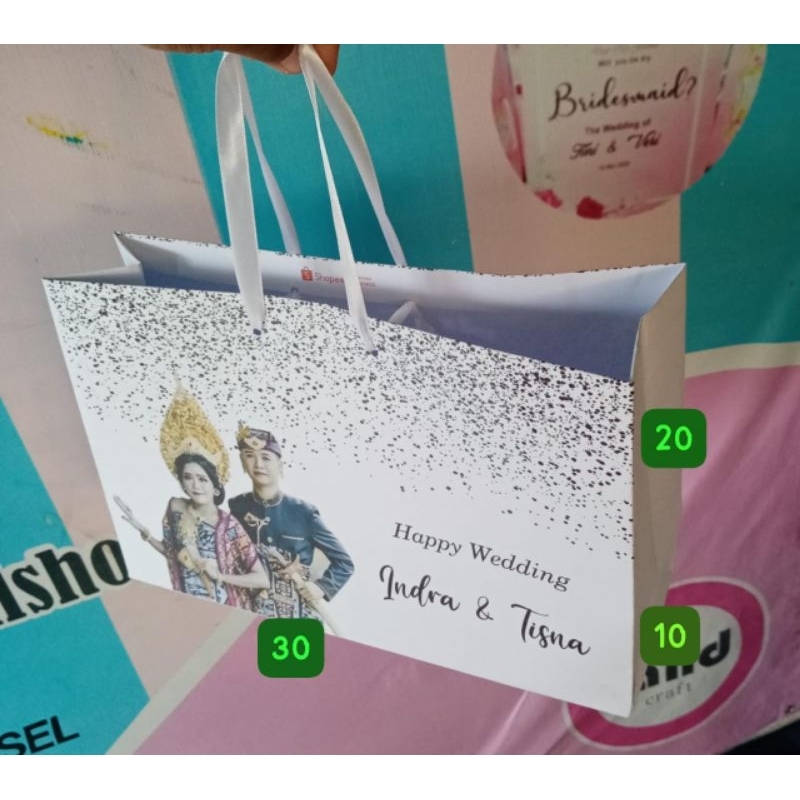 

PAPER BAG CUSTOM FREE DESAIN 30x10 tinggi 20