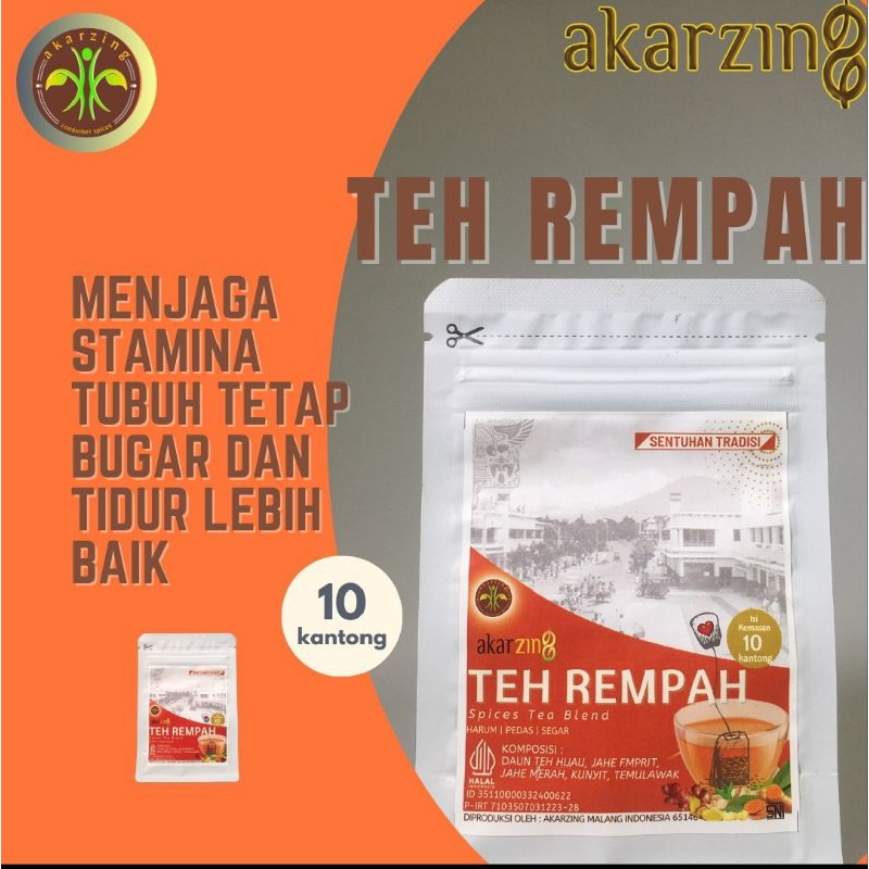 

Akarzing Teh Rempah Celup Isi 10 Kantong Minuman Herbal Drink Oleh-Oleh Malang